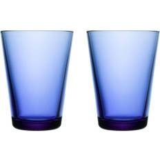 Blue Drinking Glasses Iittala Kartio Ultramarine blue Drinking Glass 40cl 2pcs