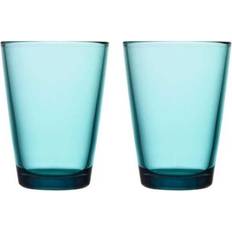 Blåa Dricksglas Iittala Kartio Sea Blue Dricksglas 40cl 2st