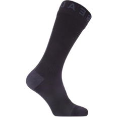 Wool Underwear Sealskinz Waterproof Socks Cold Weather Mid Length Hydrostop - Black/Grey