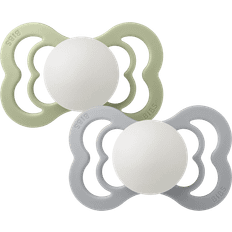Bibs Nappar & Bitleksaker Bibs Supreme Silicone Size 2 6+m 2-pack - Sage/Cloud