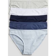 H&M 5er-Pack Slips - Blau/Weiß/Grau