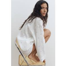 H&M Pyjama Mit Oberteil Und Shorts - Weiß