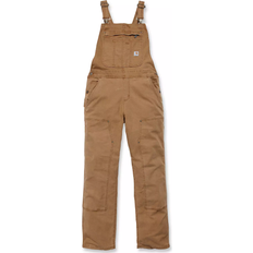 Arbetskläder & Utrustning Carhartt Rugged Flex Loose Fit Canvas Bib Overall - Brown