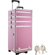 Hard Beauty Cases tectake Vanity Case 100cm - Pink