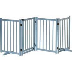 Pawhut Freestanding Pet Gate with 2 Support Feet