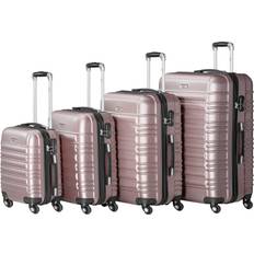 4 hjul Resväskeset Zelsius Hard Shell Suitcase 4 delar - Rose
