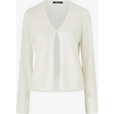 Gina Tricot Cardigans Gina Tricot Folded Sleeve Single Button Knitted Cardigan - Cream White