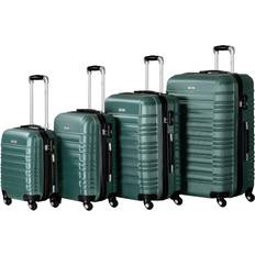 Zelsius Hard Shell Suitcase Set of 4 - Petrol Green
