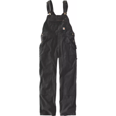 Arbetsoveraller Carhartt Rugged Flex Loose Fit Canvas Bib Overall - Black