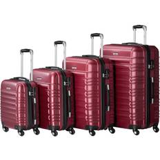 Zelsius Hard Shell Suitcase 4 delar - Red