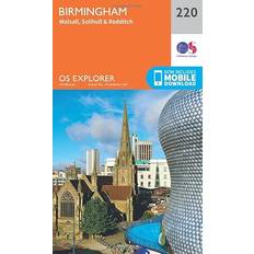 Sports Books OS Explorer Map (220) Birmingham, Walsall, Solihull and Redditch