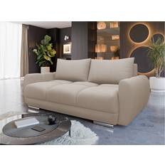 Møbler Simerly 3-Personers Plys Beige Sofa 3 personers