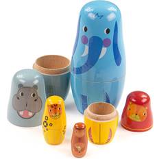 Tidlo Jungle Animal Russian Dolls Stacking