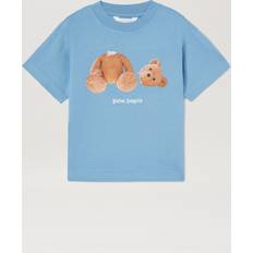 Palm Angels Unisex Junior Bear T Shirt - Dusty Blue
