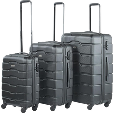 VonHaus Hard Suitcase Set of 3 - Black