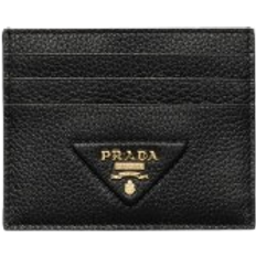 Wallets & Key Holders Prada Leather Card Holder - Black