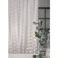 Ljusgardin 1m Star Trading Ljusgardin Dew Drop 2m 200LED Varmvit 1x2m Ljusslinga 10 Lampor