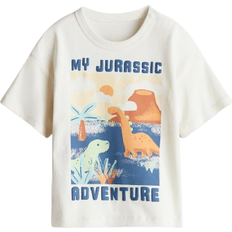 H&M Printed Cotton T-shirt - White