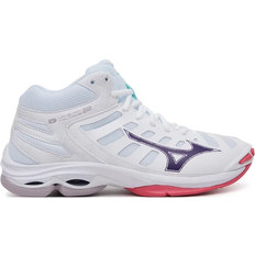 Mizuno Wave Voltage 2 Mid - White/VioletIndigo/CamelliaRos