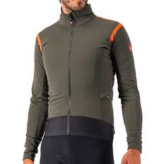 Castelli Alpha ROS 2 Light Jacket - Military Green/Fiery Red/Black