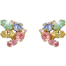 Multifärgade Örhängen Caroline Svedbom Petite Cora Earrings Gold Pastel Combo - Gold Gold