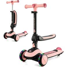 Broms Åkfordon Kinderkraft Balance Bike & Three Wheel Scooter Halley Pink