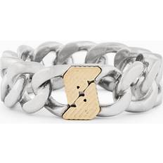 Emporio Armani Herr Ringar Emporio Armani Two-Tone Stainless Steel Band Ring