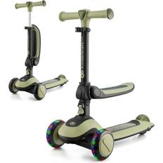 Kinderkraft Balance Bike & Three Wheel Scooter Halley Green