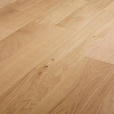Hardened Wood Flooring GoodHome Hedmark Natural Oak Effect Top Layer Flooring 0.99m²