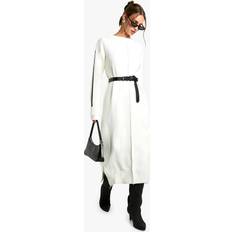 Sportswear Garment - White Dresses boohoo Womens Side Stripe Knitted Dress - White