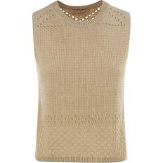 Strik Dame Top - Beige