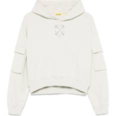 【Off White】GIVE ME SPACE DBL STRING HOOD  ★関税送料込み OFF-WHITE(オフホワイト) / BOAT ZIPPED HOODIE/XS/コットン