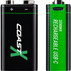 9V USB-C Uppladdningsbart Batteri 560mAh 2 St
