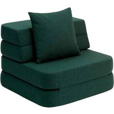by KlipKlap 3-Fold Sofa Single Deep Green/Light Green