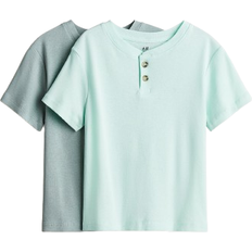 H&M Henley-T-Shirts - Türkis