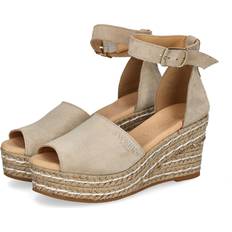 Mocka tofflor Sweeks Lova Kilklackade Sandaletter Mocka - Beige