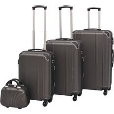 vidaXL Hardcase Trolley 4 delar - Anthracite