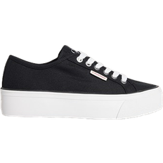 Calvin Klein Canvas Platform Trainers W - Black