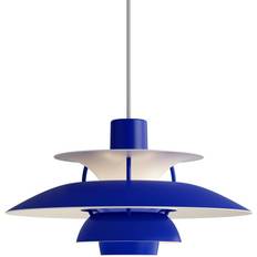 Louis Poulsen Pendant Lamps Louis Poulsen PH 5 Mini Monochrome Blue Pendant Lamp ∅ 30cm