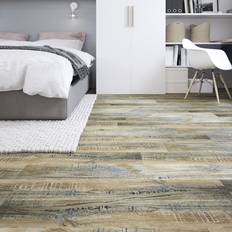 Flooring GoodHome Baila Distressed Brown Oak Wood Effect Vinyl Click 2.2M²