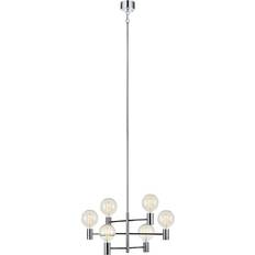 Glas - Inomhusbelysning Pendellampor Markslöjd Capital Chrome Pendellampa 62cm