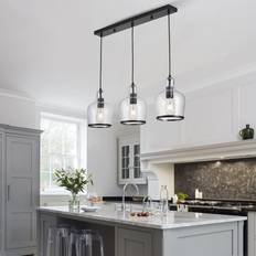 3 Light Bar Ceiling Light Matte Black