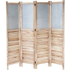 Beige Room Dividers House of Hampton Victor 4 Panel Beige Room Divider
