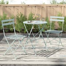 Green - Metal Bistro Sets Royalcraft Padstow 2 Seater Sage Green Bistro Set
