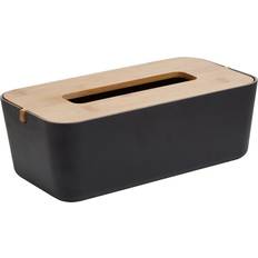 Black Tissue Box Covers August Grove Leist Tissue Box Cover Black 9cm H x 14cm W x 26cm D