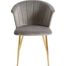 Dunelm Kendall Grey Kitchen Chair 77cm