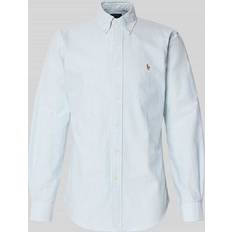 Polo Ralph Lauren Grå Skjorter Polo Ralph Lauren Classic Oxfordcubdppcs Uni Stripe Mand Skjorte - Lovat/White