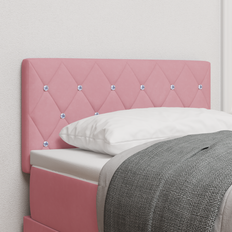 Senge & Madrasser vidaXL Hovedgærde Med Krystalknapper Tufted Pink 80 cm Fløjl Sengegavl