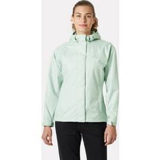 Green - Women Rain Jackets & Rain Coats Helly Hansen Seven J Breathable Rain Jacket - Green Mist