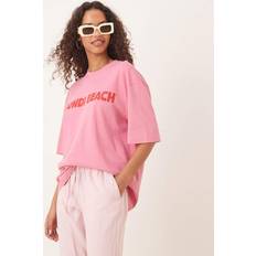 Gina Tricot T-shirts Gina Tricot Short Sleeve Bondi Beach T-Shirt - Pink
